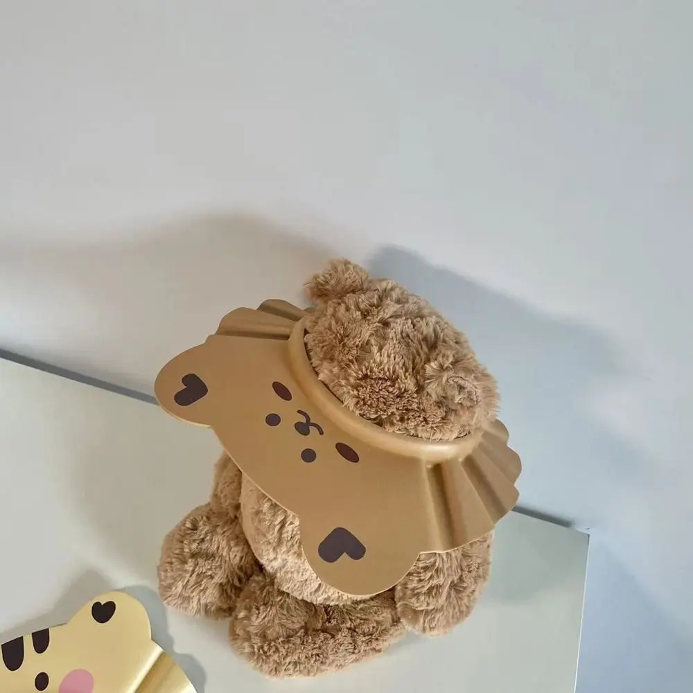 Gorro de ducha de oso Animal para niños, producto para el cuidado del bebé, protección para la cabeza, gorro de baño para niños, gorro de champú,