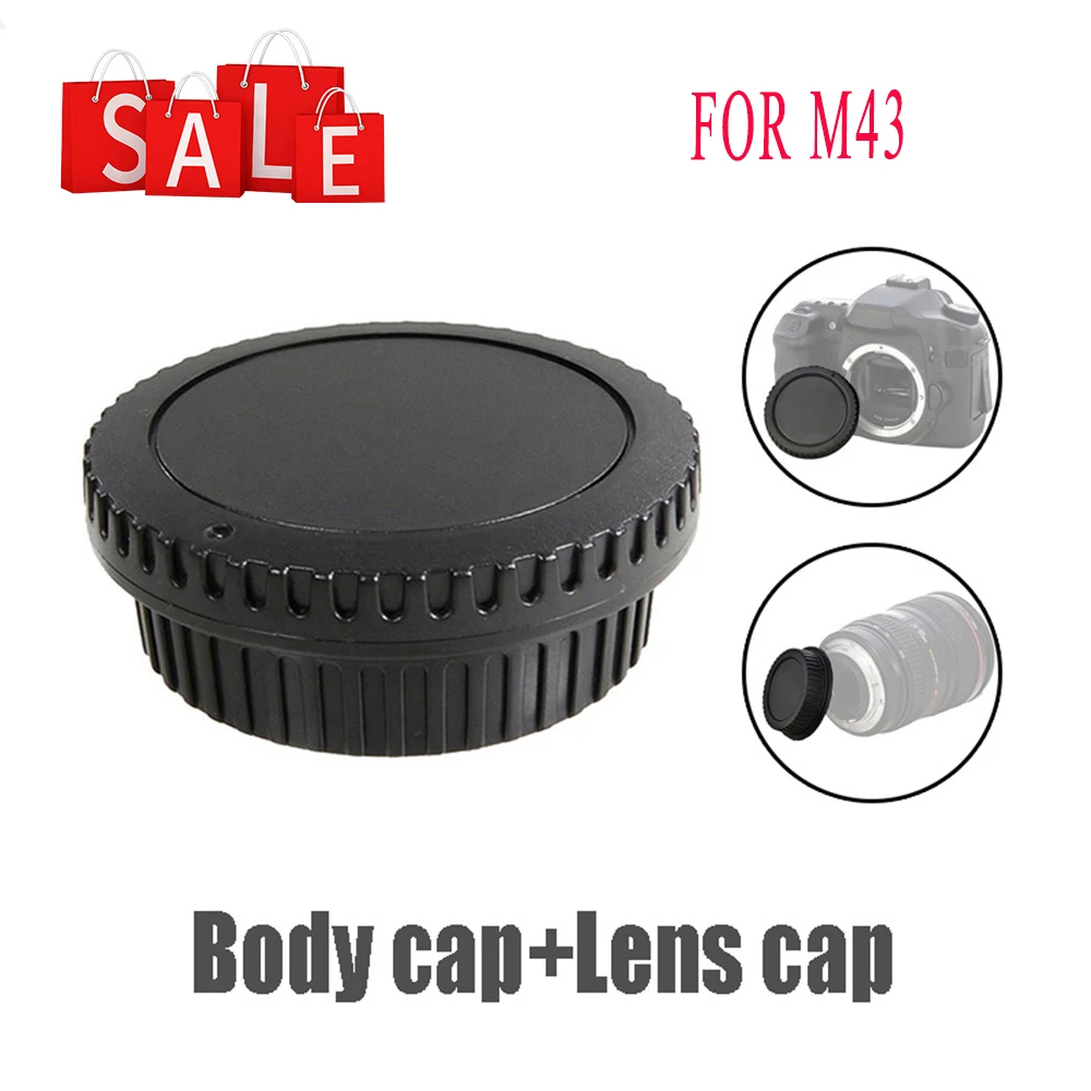 Rear Lens Cap Cover+Camera Front Body Cap for Panasonic Olympus Lumix Micro M4/3 M43 MFT GH3 GH4 G6 G7 G9 GX1 GX7 GX8 GX80 GX85