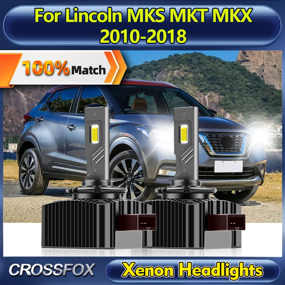 

120W LED Headlights 25000LM Car HID Xenon Lights 6000K Plug&Play For Lincoln MKS MKT MKX 2010-2012 2013 2014 2015 2016 2017 2018