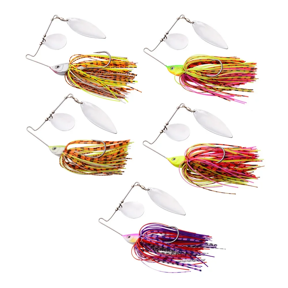 

1Pc 10g 15g 20g Spinner Bait Fishing Lure Buzzbait Wobbler Spinner Lure Chatter Bait for Bass Pike Walleye Sea Fishing