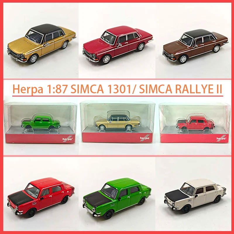 

Herpa 1:87 SIMCA 1301/ SIMCA RALLYE II пластиковая модель автомобиля статическая коллекция украшенные праздничные подарки игрушки