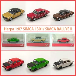 헤르파 1:87 SIMCA 1301/ SIMCA 랠리 II 플라스틱 자동차 모델 정적 컬렉션 장식용 휴일 선물 장난감
