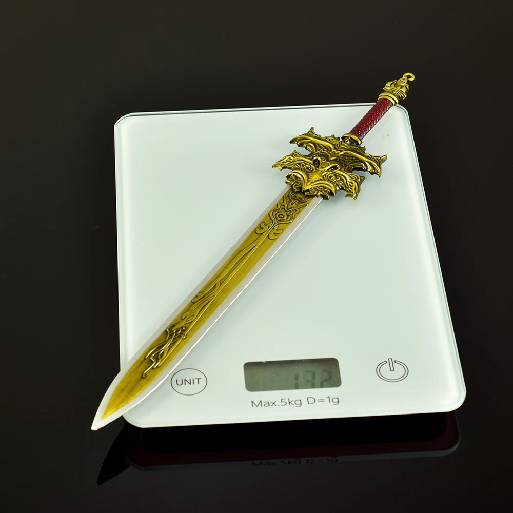 30cm/11,81 pulgadas, creación de dioses, 12 espadas divinas, colección de armas antiguas, adorno de aleación "espada jueta", exhibición de escritorio, regalos para niños