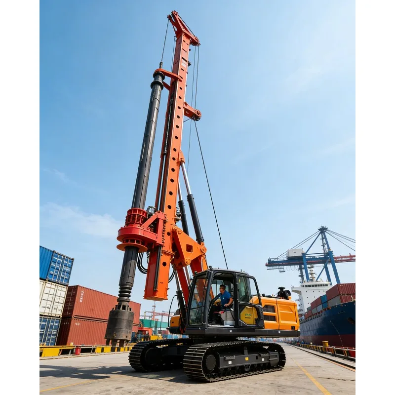 Competitive Price Bore Pile Drilling Rig Rotary Table Type 20M Depth Crawler Mounted for Water Well Foundation Construction Use