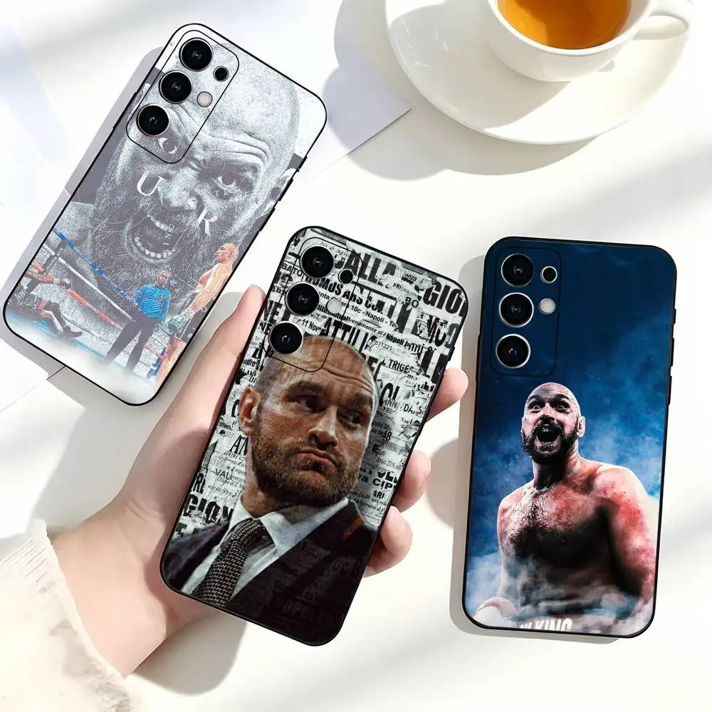 T-Tyson F-Fury Wrestling Star Fashion Phone Case For Samsung S25,S24,S21,S22,S23,S30,Ultra,S20,Plus,Fe,Soft Silicone Black Cover