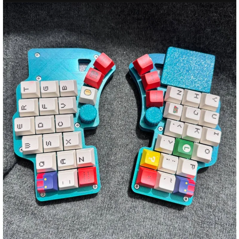 

Dilemma Max Split Keyboard 3x6 Kit Hot Plug Wired RGB Single Mode Procyon Touchpad Replace Mouse Knob Supports Customization
