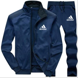 Men's Casual Tracksuit Running Jogging Athletic Sports Set Fitness 2 Pieces Jacket + Sweatpants Basketball Football Track Suits