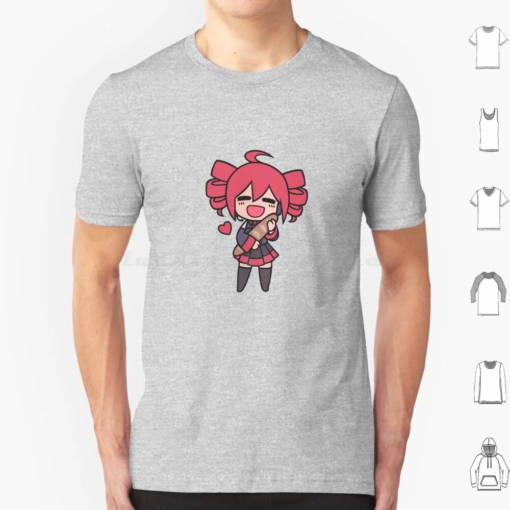 Camiseta de Teto Loves Bread Chibi para hombres, mujeres y niños, 6Xl, Teto, Kasane, Teto, Kasane, Utau, Vocaloid, Chibi, Anime, Manga Simple, lindo