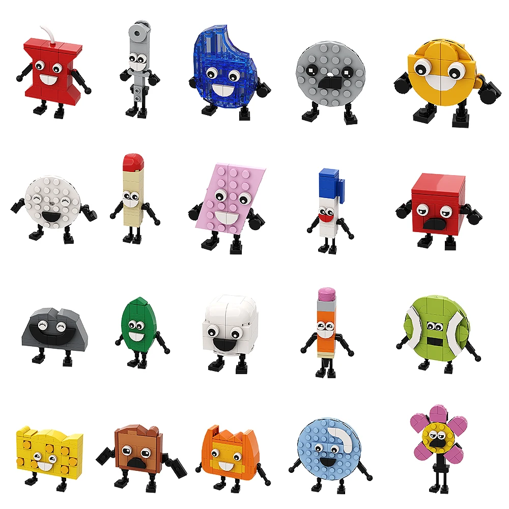 MOC Battle for Dream Island Game Figures Building Blocks Set Bfdi Figure Model Building Blocks giocattoli per regalo di compleanno per bambini