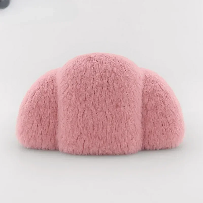Hot Salesmodern Accent Chair Pink Lamb Wool Sheepskin Living Room Lounge Teddy Fabric Sheep Skin Sofa Chair