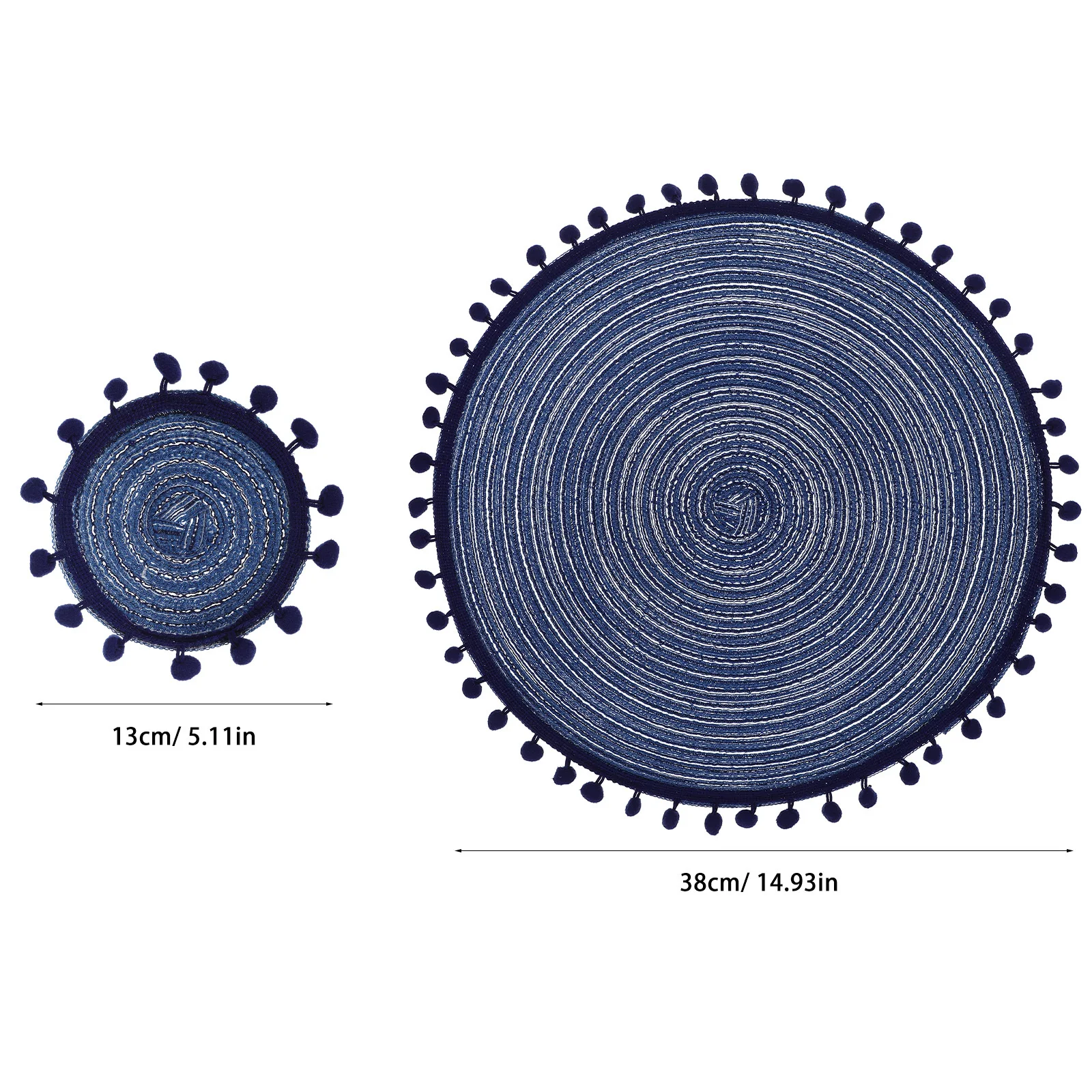 6 pcs Placemats Heat Resistant Table Coasters Non-Slip Cup Mat Set Dining Mats Kitchen Tableware Pads Decorative Coaster For