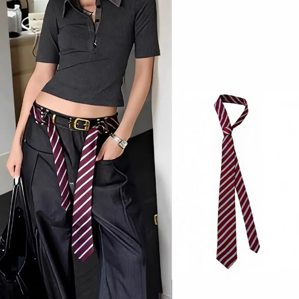 

Fashion Korean Striped Tie Stripe Printed JK Uniform Necktie Retro College Style Belt Accessories Performance