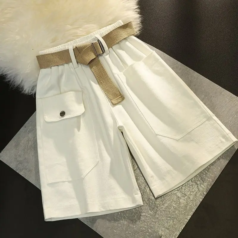 

Летние легкие свободные шорты-карго для девочек 2026: Модные повседневные шорты для детей, универсальные и стильные ​