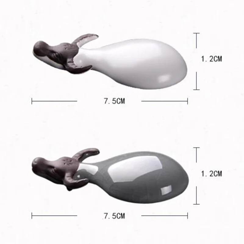 السيراميك الجاموس Kawaii غرفة ديكور الشاي الحيوانات الأليفة زخرفة الكونغ فو طقم شاي اكسسوارات Ge فرن الماشية ديكور المنزل كليب حامل فرشاة #6