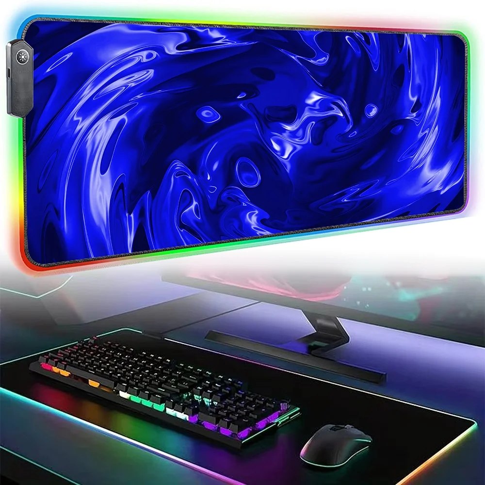 

1000x500 RGB Strata Liquid Mouse Pad Playmat ,Tabletop Gaming Light Deskmat Custom Game Mat Printing HD,Personalized Gamer Gifts