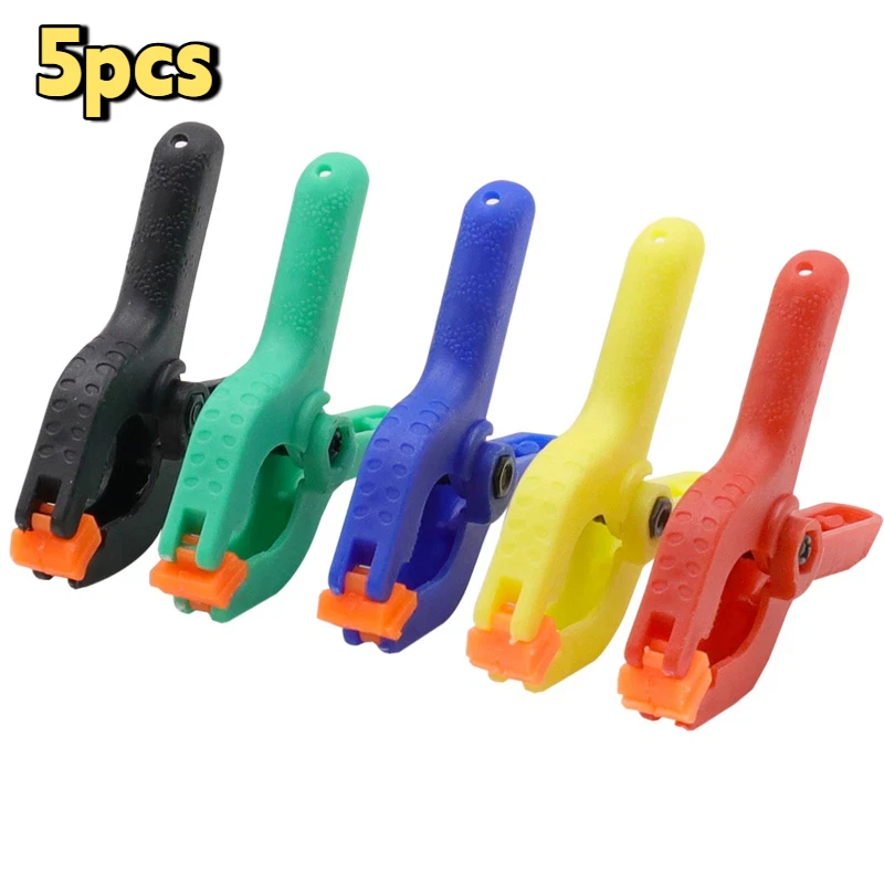 5pcs 2 inch DIY Tools Plastic Nylon Toggle Clamps For Woodworking Spring Clip Photo Studio Clamp Hout