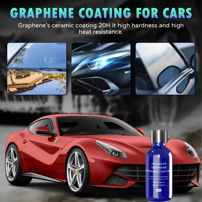 2025 20H Advanced Graphene Ceramic Coating For Cars (70ML) Utlizes Uv Tracing Technology Ultra High Gloss Anti-Scratch For Car
