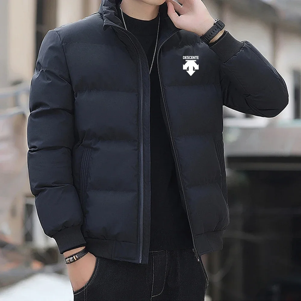 2026 Autumn/Winter Men's New Style Casual Standing Warm Jacket Coat, Outdoor Fitness and Sports Trendy Cotton Coat