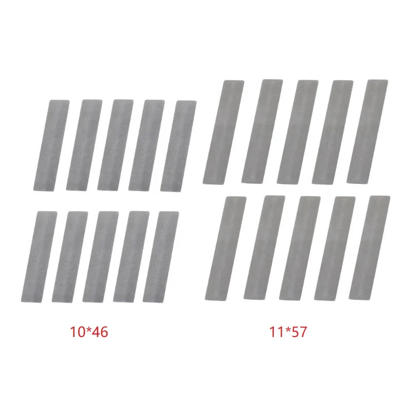 Premium Valve Plate for Compressor, 10pcs Manganese Material, Silver Color, Compatible with Piston Compressor Valves