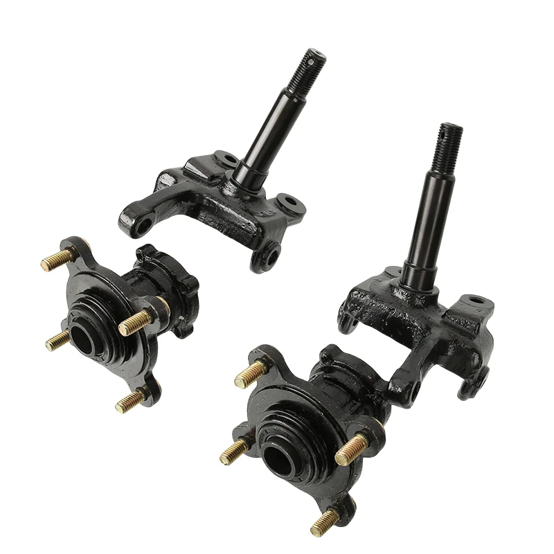 Front Suspension Arm Assembly Kit Upper & Lower Arms Shocks & Steering Spindles