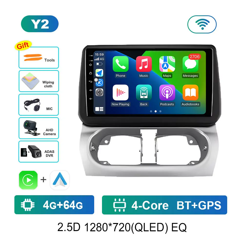 Navigatie GPS Android 14 voor Opel Combo Corsa Tigra 2001-2011 Autoradio Multimedia Speler BT HD Scherm 4G DSP Stereo WiFi