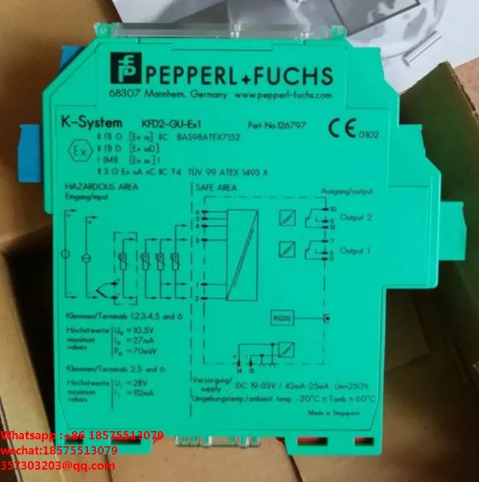 

For Pepperl+Fuchs Sensor Ref: VL18-54MS/40A/118/128 KFD2-RSH-1.2D.FL3 ML100-55/95/103 68307New 1 Piece