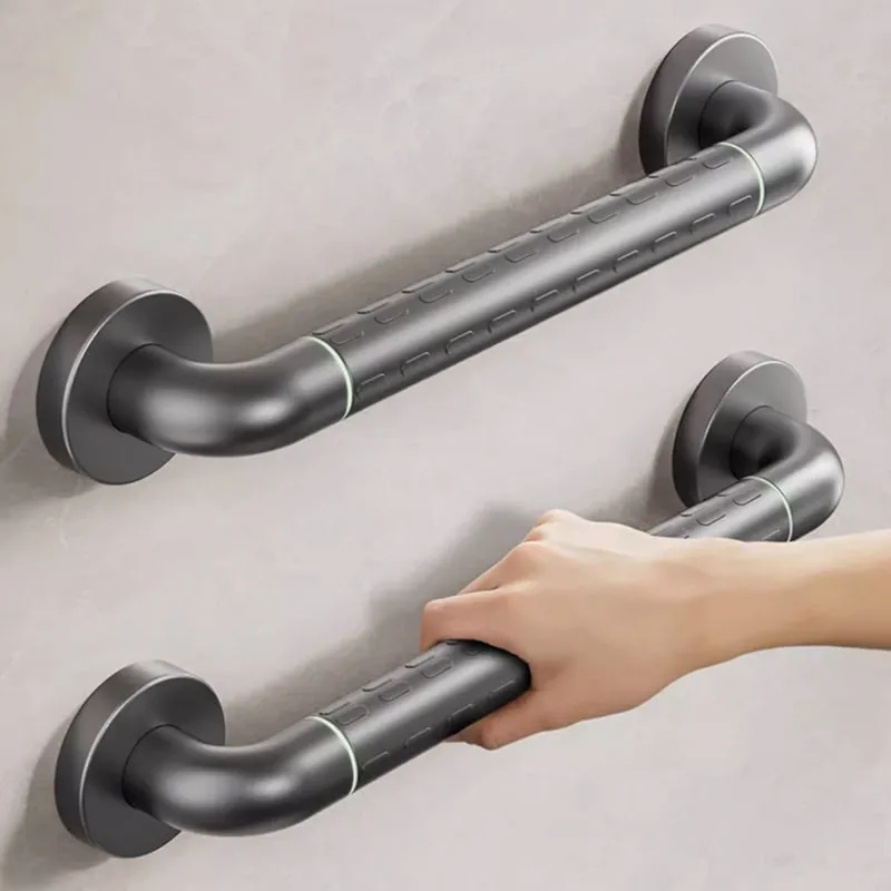 

Bathroom Safety Grab Bar Anti-Fall Gun Grey Stainless Steel Toilet Non-Slip Handrail Elderly Accessible Bathroom Accessories