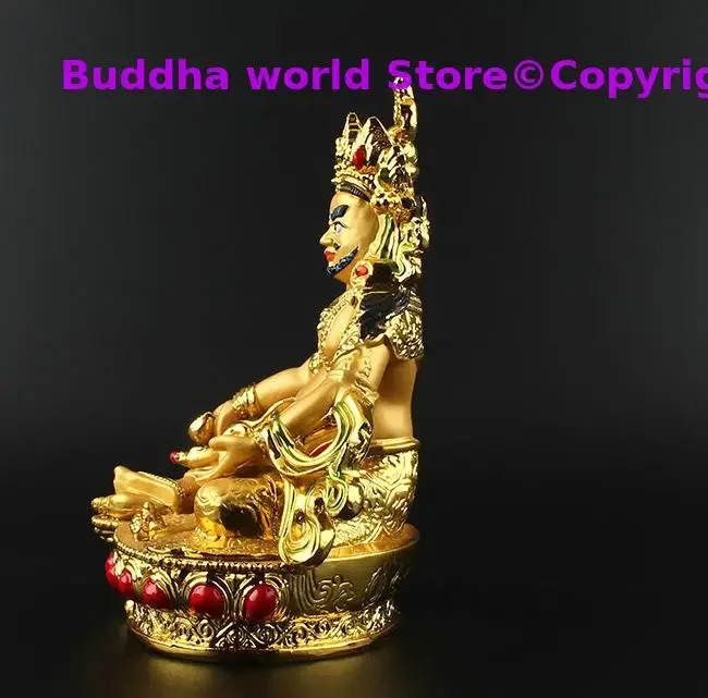 Yellow Jambhala Zanbala Brass Statue, Home Patron Saint Protection, Buddhism Buddha, Home Decoration, Special Offer