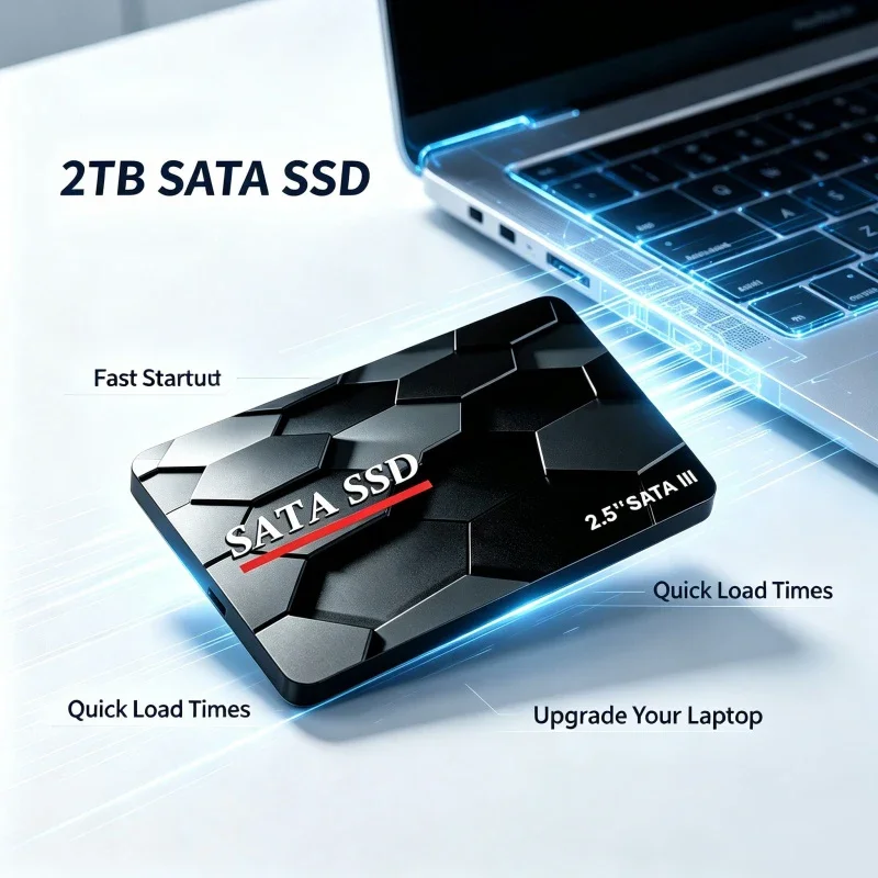 2026 New Portable SSD 2.5-inch SATA SSD 500GB 1TB 2TB 4TB Hard Disk Disc Internal Solid State Drive for Laptop Desktop PS5