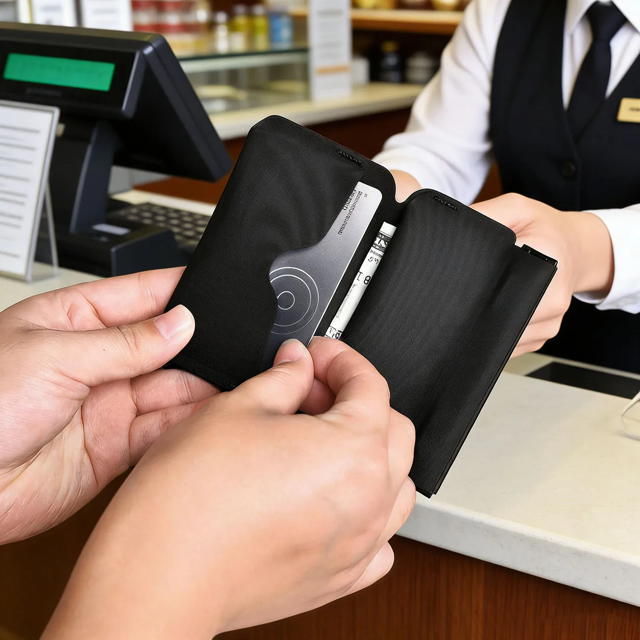 

Инновационный магнитный портативный складной кошелек с самозакрывающимся отделением для монет, из прочного водонепроницаемого материала TPU, держатель для карт, EDC-чехол