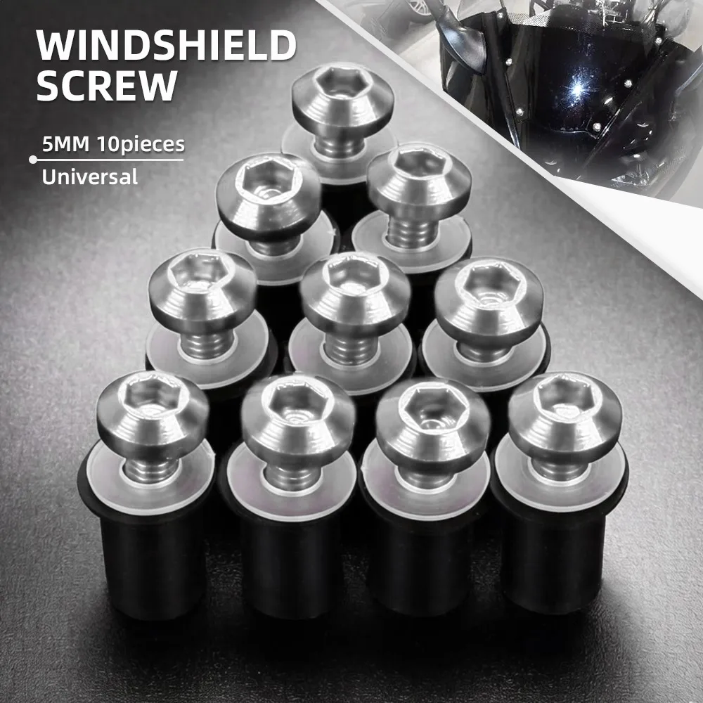 

10PCS Windshield Screws For BMW F800GS ADVENTURE F800 GS ADV 2010-2024 2023 2022 2021 2020 2019 2018 Windscreen Fairing Bolts