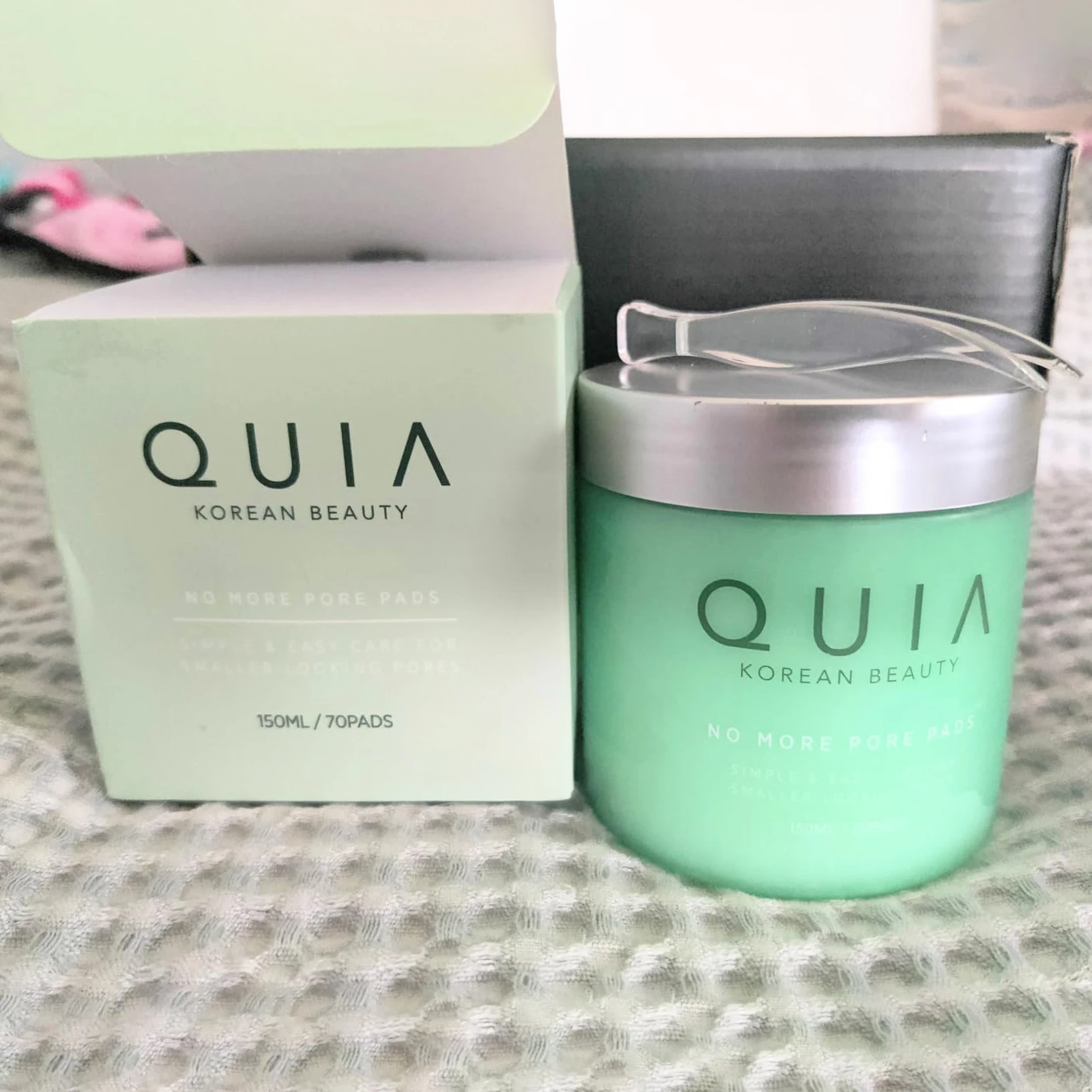 QUIA Korean Soothing Toner Pads PDRN Cooling Patches Hydrating Facial Refines Care Face ready for Makeup, Korean Skincare