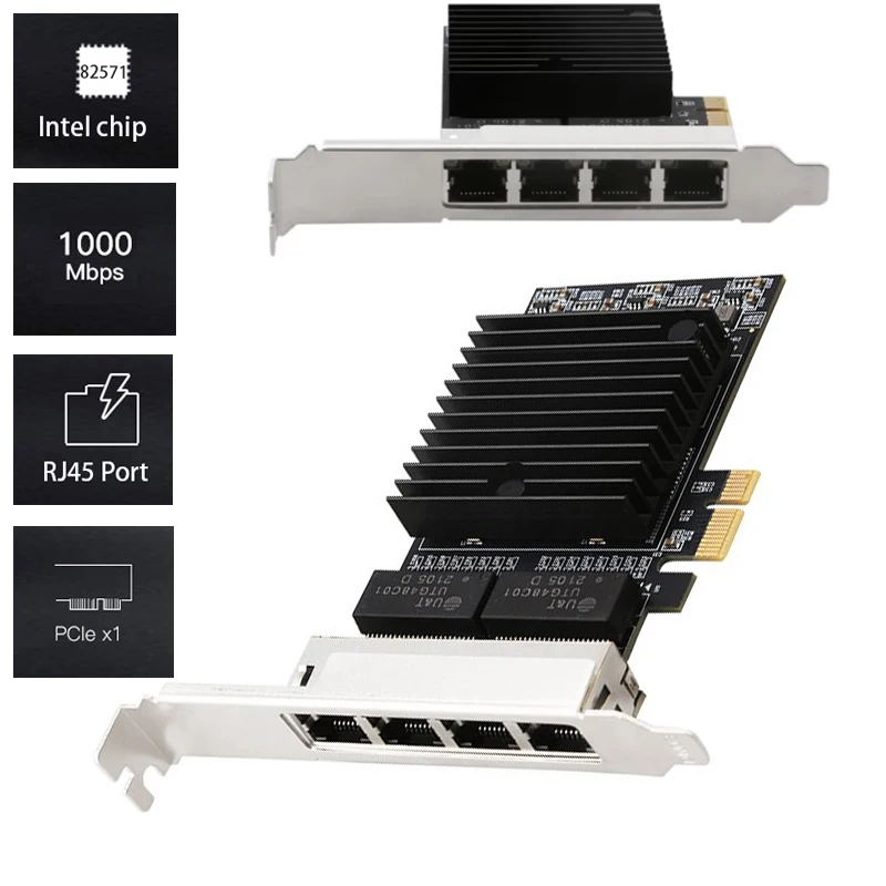 

PCIE Gigabit network card Ethernet Lan Card network adapter for Desktop 10/100/1000mbps Game PCIE Card RJ45 LAN Adapter RJ45 HUB