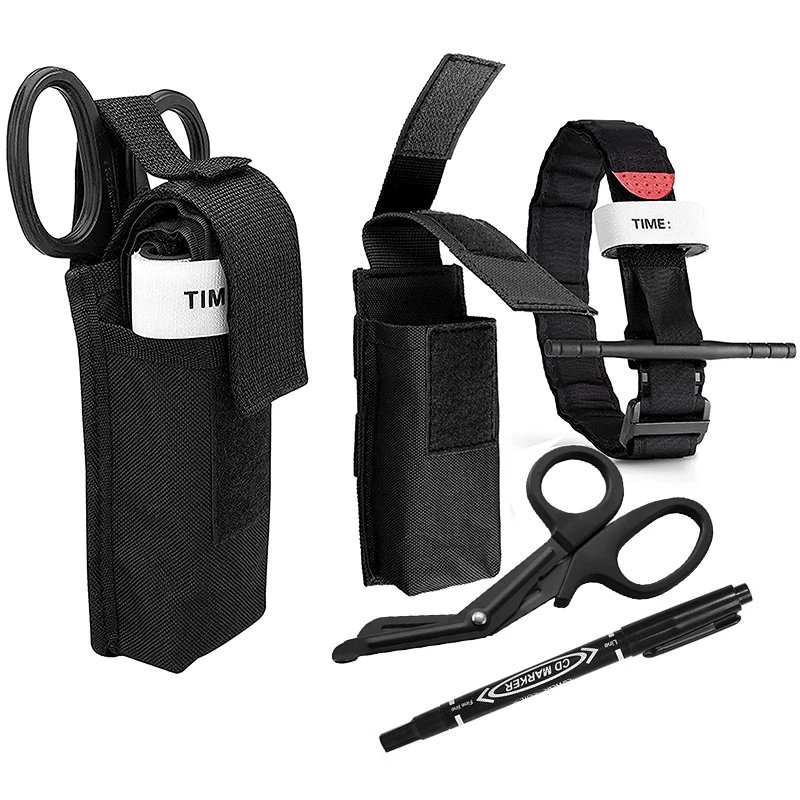CAT First Aid Kit Molle Pouch Belt Fast Tourniquet Shear Medical Bag Multifunction Gear Accessories