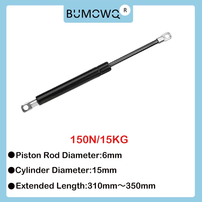 1PC 310mm-350mm 15kg/150N Universal Hydraulic Lift Strut Bars Furniture Strut Bar Gas Shock Absorber Kitchen Cabinet Hinge