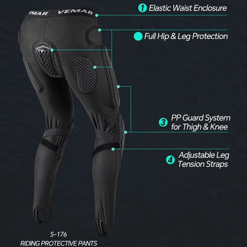 S-5XL CE Certified Motorcycle Protective pants Anti-Impact Anti-fall Body Armor Jacket Off-road Motocross Protective Gears view 6