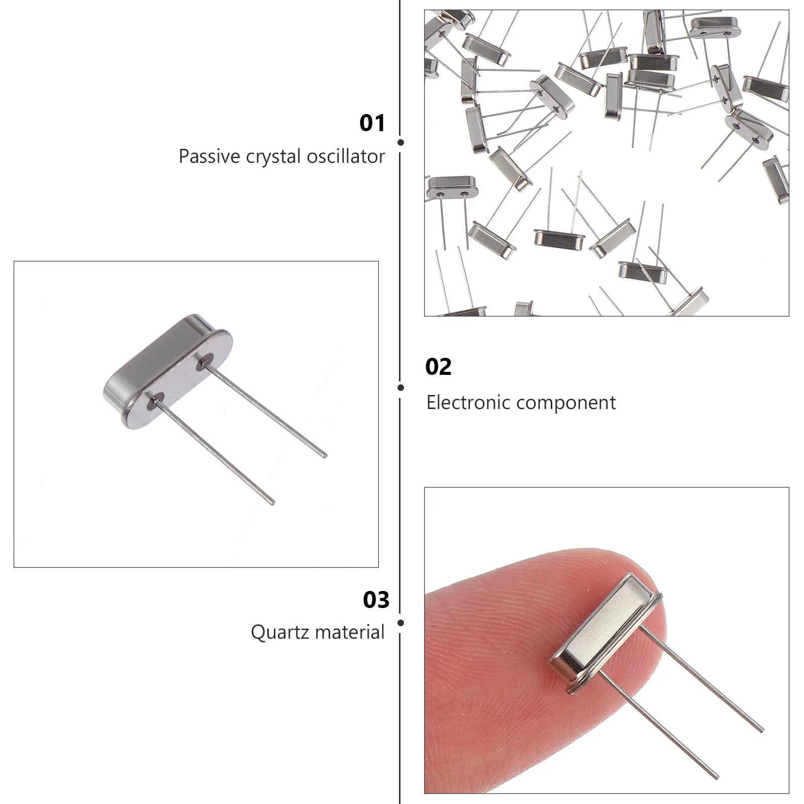 

50 Pcs High Quality Quartz Crystal Oscillators 16Mhz Passive Resonator Electrical Components