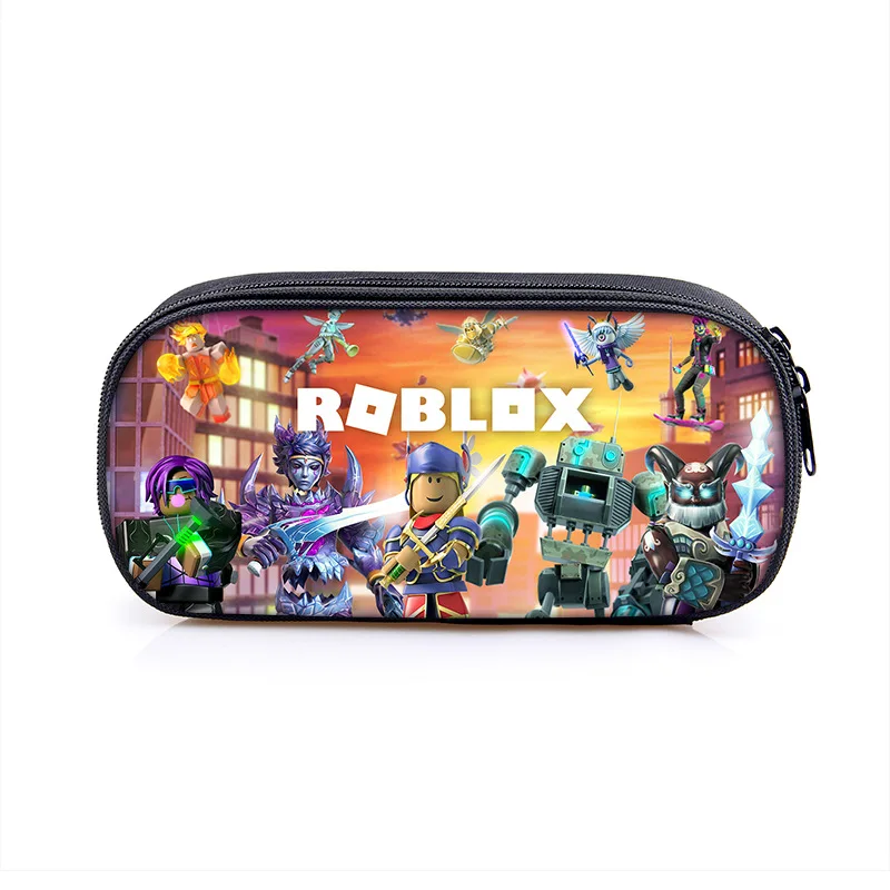 Roblox Game Large Capacity Stationery Box Game Cartoon Peripheral Stationery Pen Storage Bag Pen Pencil Birthday Gift view 4
