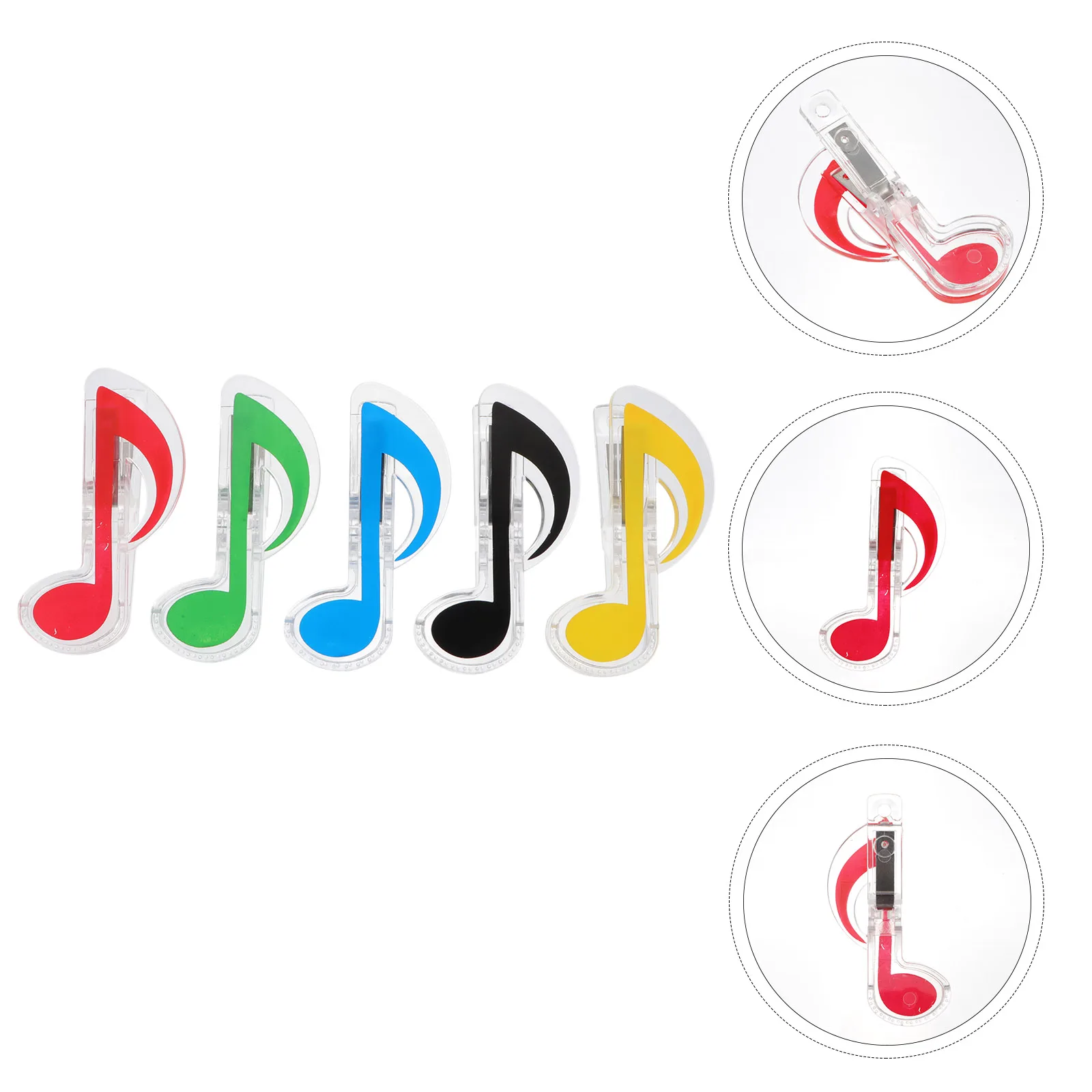 

10pcs Piano Music Book Clips Plastic Strong Memo Message Stationery Clips Durable Abs Material For Holding Sheet Music Pages