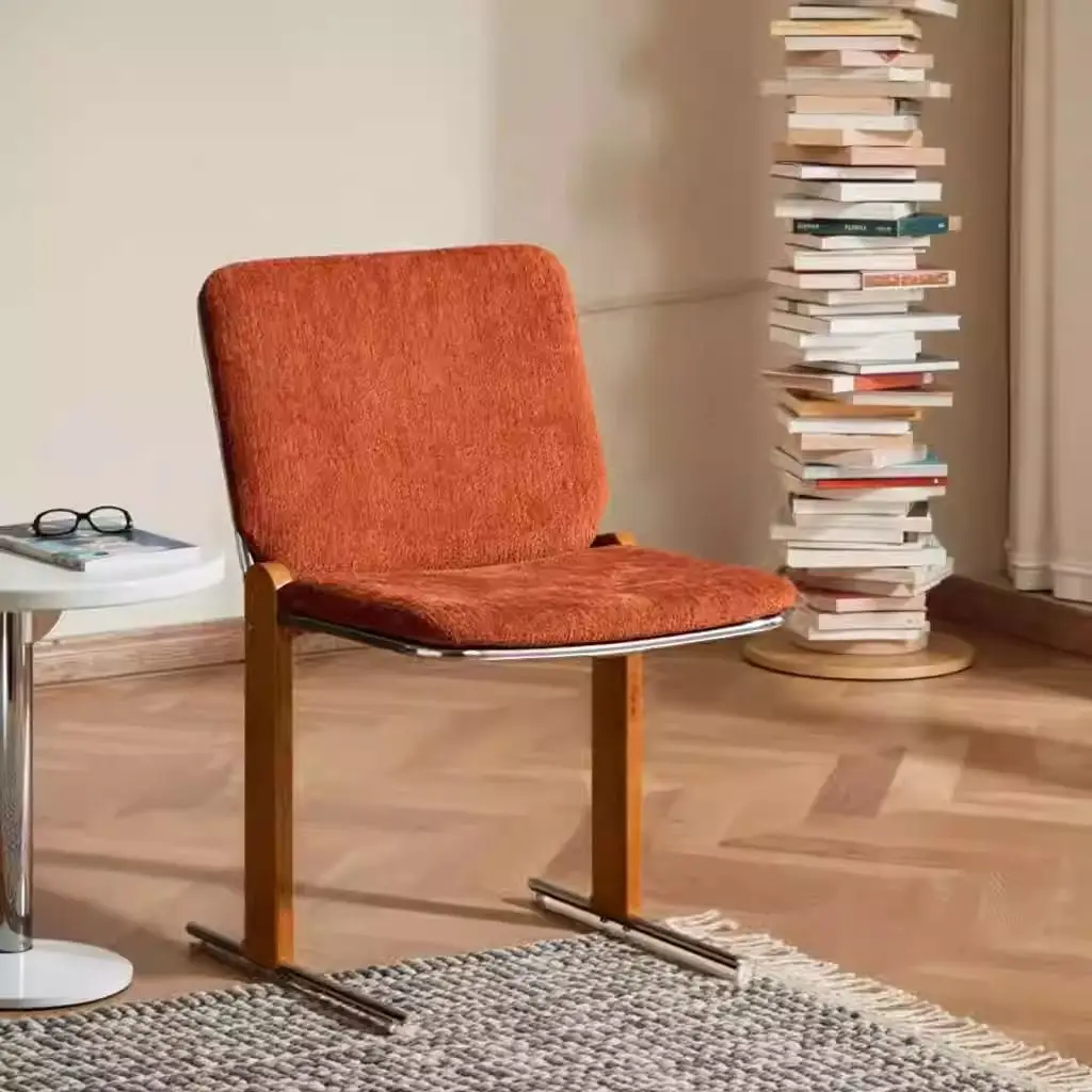 

Vintage Dining Chair - Ergonomic Steel Frame for All-Day Comfort