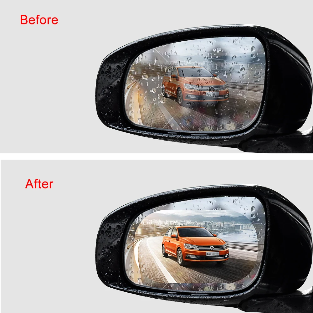 

2021 2Pcs Car rearview mirror waterproof and anti-fog film For Kia KND-4 Spectra5 Spectra Rio5 Multi-S Amanti Opirus Mag