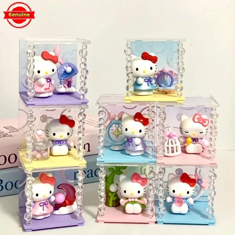 

Original Hellokitty Pearlescent Dream Series Blind Box Hello Kitty Hand-Made Scene Desktop Decoration Cute Toys Birthday Gift
