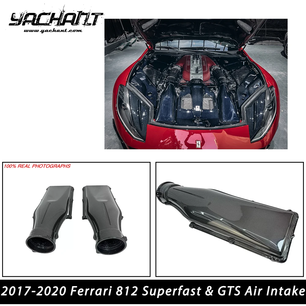 

Car-Styling Dry Carbon DCF Air Intake fit for 2017-2020 Ferrari 812 Superfast & GTS Air Intake Air Scoop Air Duct Intake Vent