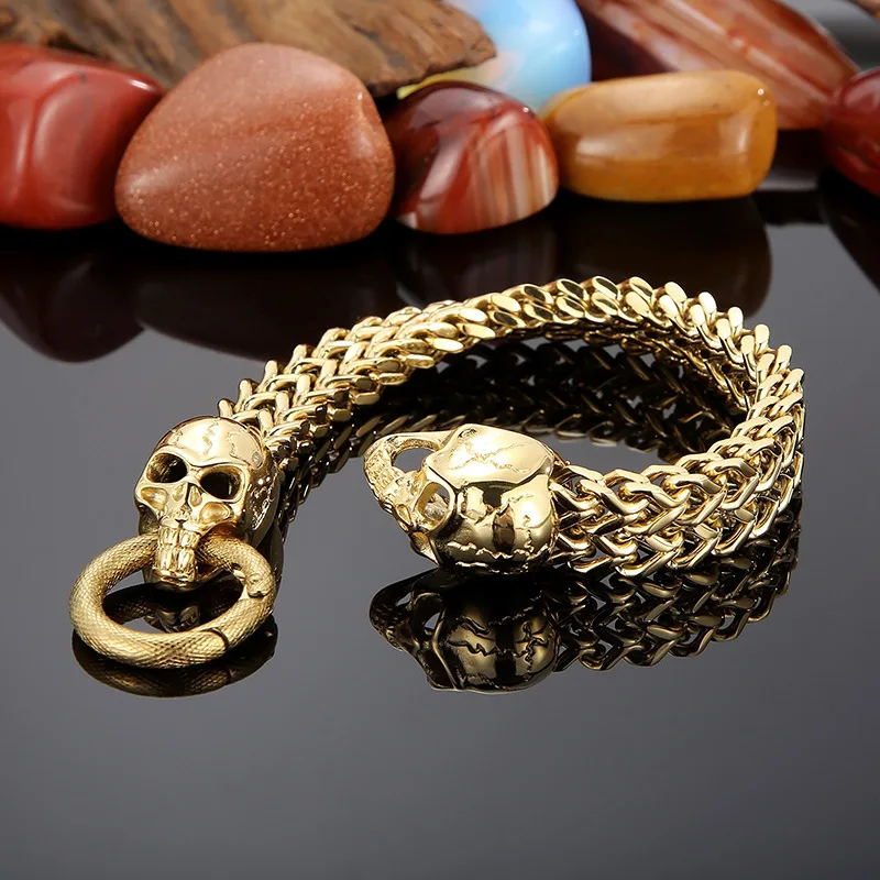 Stainless Steel Braided Silver Bracelet Men's Retro Original Punk Charm Bracelets for women Fashion Jewelry