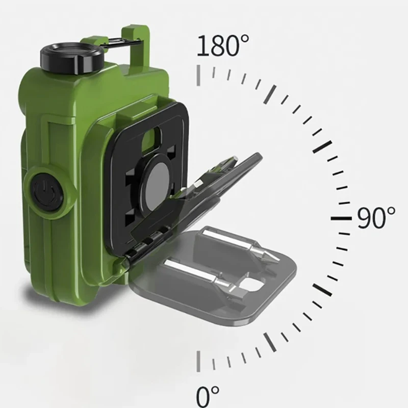 Portable Mini Keychain Flashlight USB Rechargeable LED Flashlight Keychain Light For Outdoor Hiking Camping Lantern B Durable