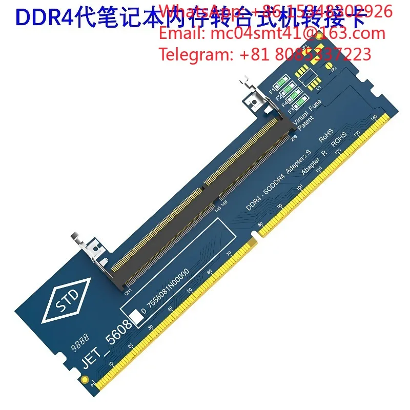 10 PCS Multi‑Specification Memory Adapter Card For Laptop RAM, DDR3 DDR4 DDR5 Convert To Desktop Memory Slot Accessory