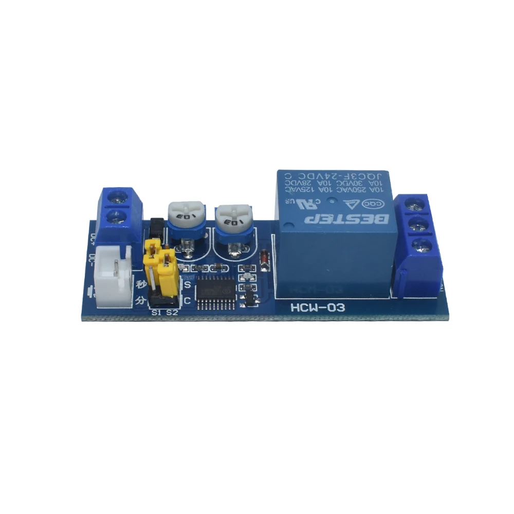 Delay Circuit Module 5V 12V 24V Infinite Loop Single Delay Double Adjustable Multifunction Relay Module