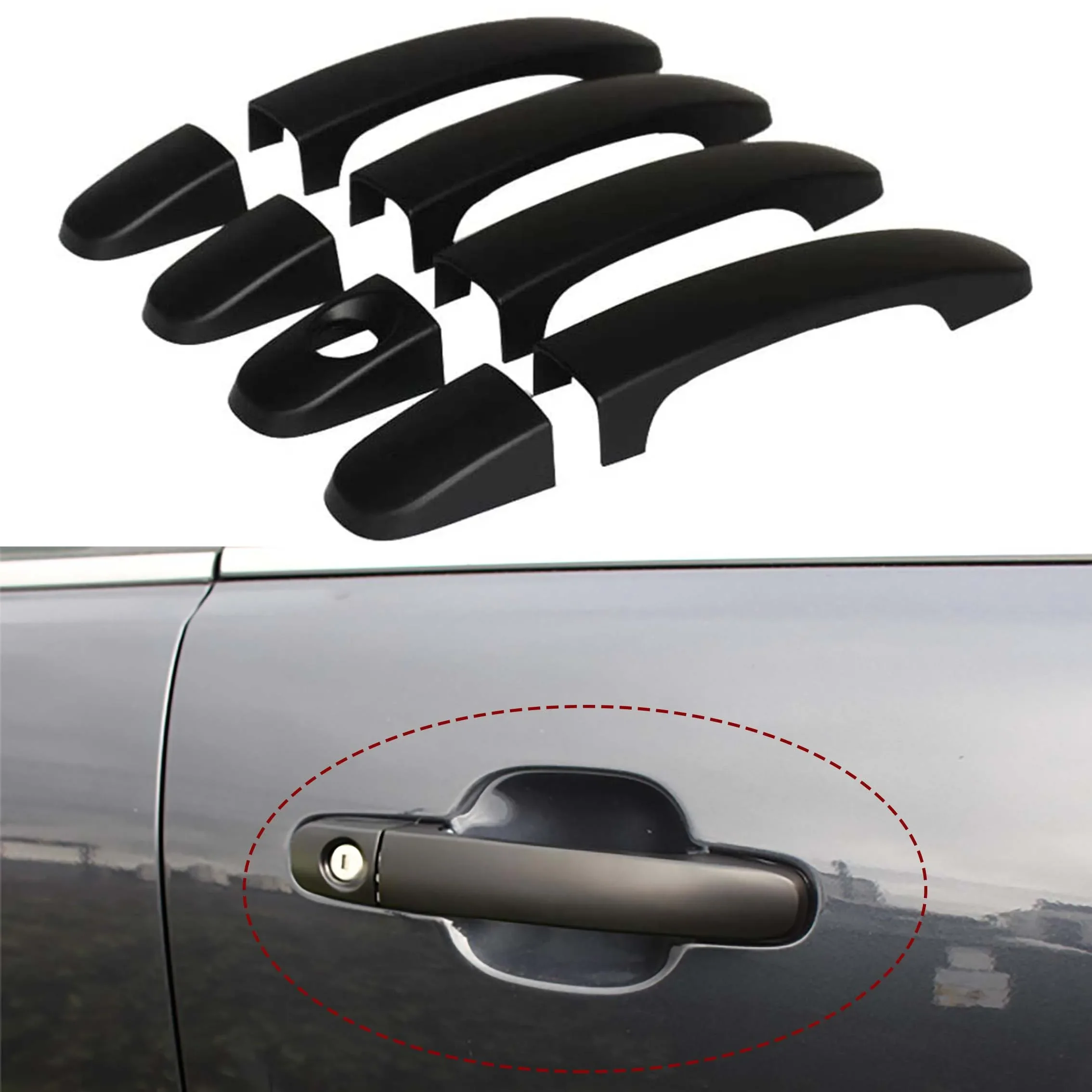 Car Accessories Door Handle cover for Ford Ranger 2015-2022 Wildtrak Limited XS XL PX PX2 PX3 XLT T6 T7 T8