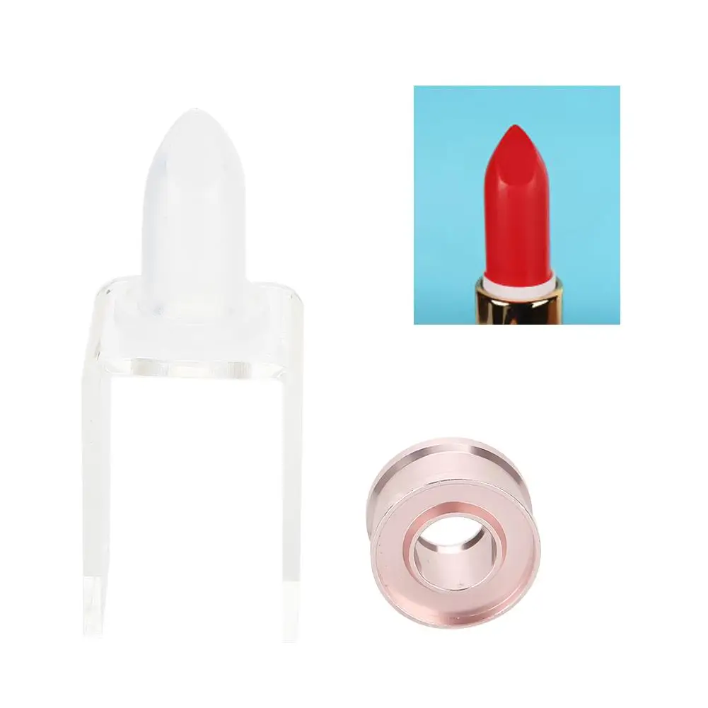 Silicone DIY Lipstick Mold Kit 12.1mm Tube Lip Balm Crafts Tool Stand