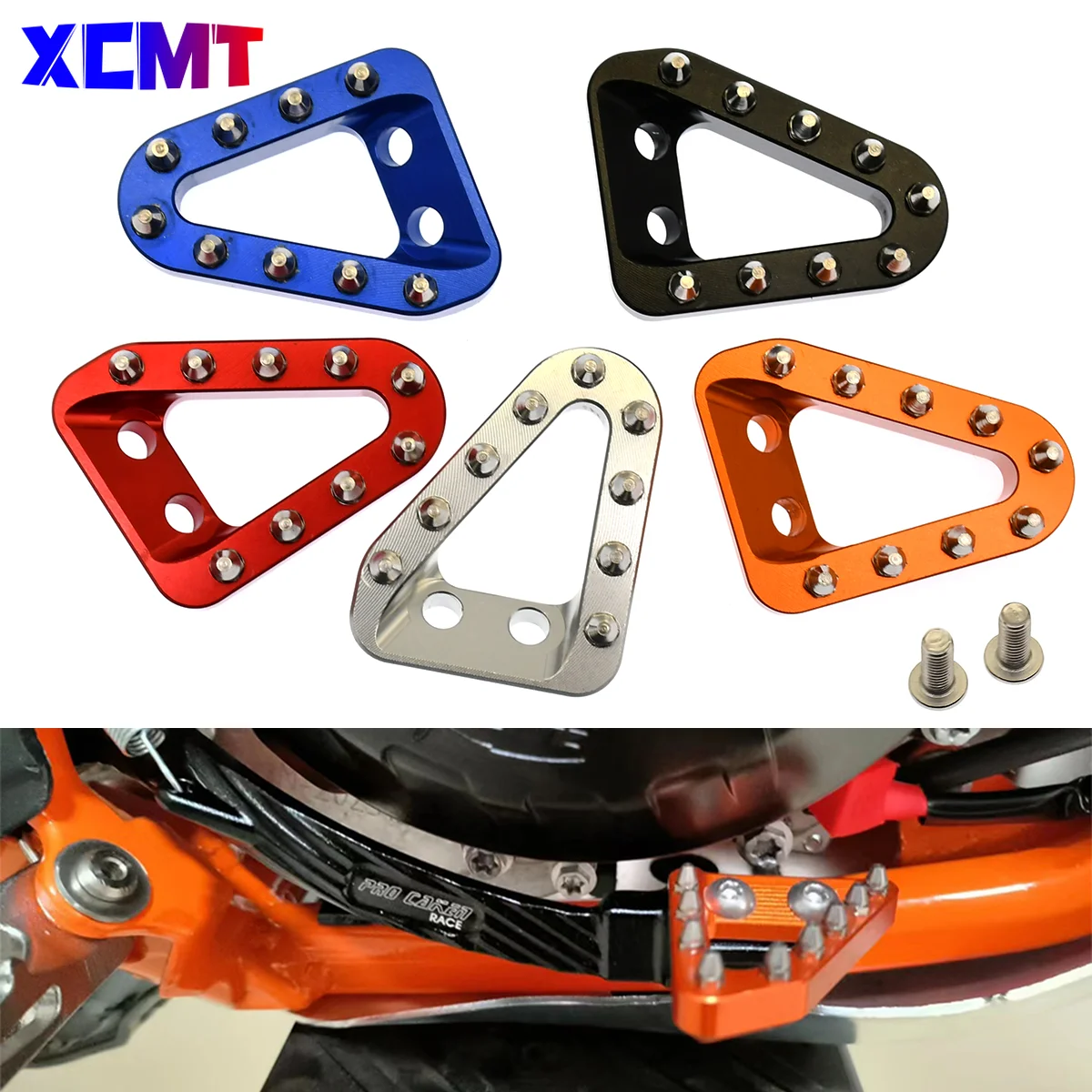 

Motorcycle Accessories For KTM XC XCF CNC Rear Brake Pedal Step Tip Plate XCW SX SXF EXC EXCF TPi 6Day 250 300 350 2017-2023